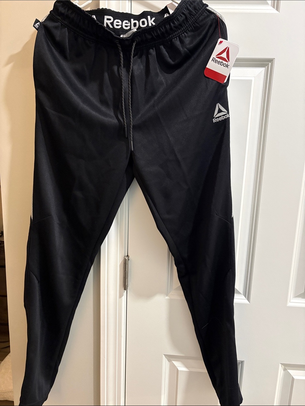 Reebok Black Men's Athletic Joggers with Logo